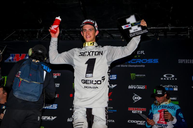 Chase Sexton celebration