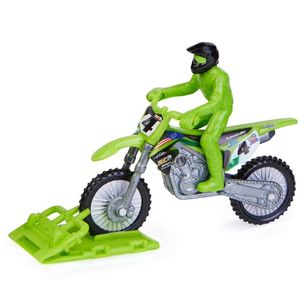 anna Supercross,1:18 Scale Die-Cast Motorcycles Model, Toy Moto Bike for  Kids and Collectors Ages 3 and up(Red)