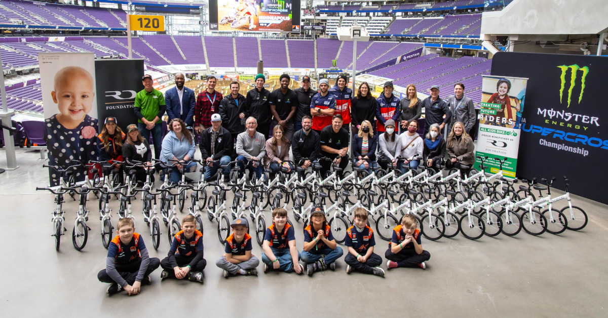 The Ryan Dungey Foundation built 50 bikes for the kids of St. Paul Public Schools