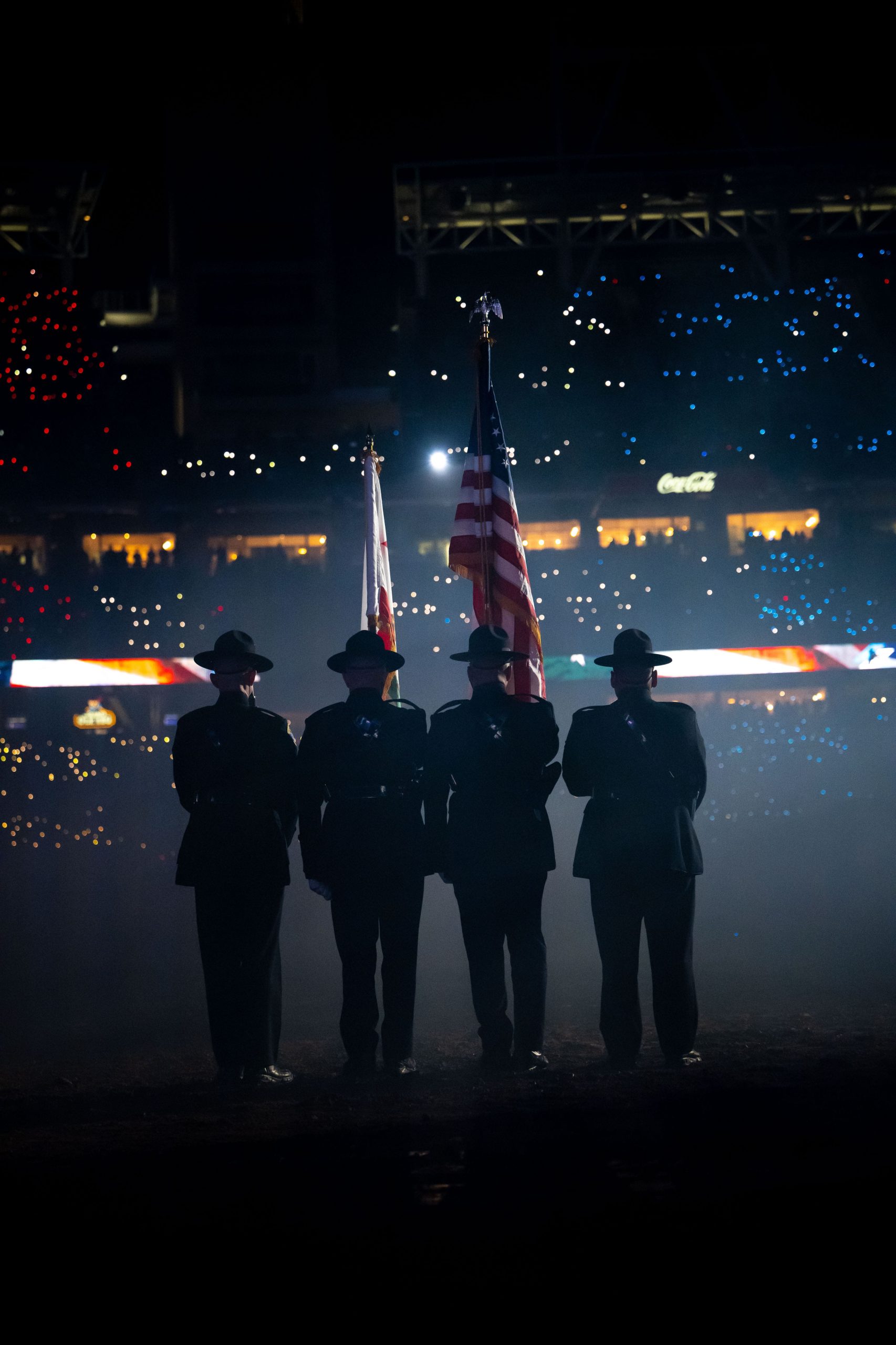 Opening ceremonies for Round 3 and Military Appreciation Night at Petco Park in San Diego.
