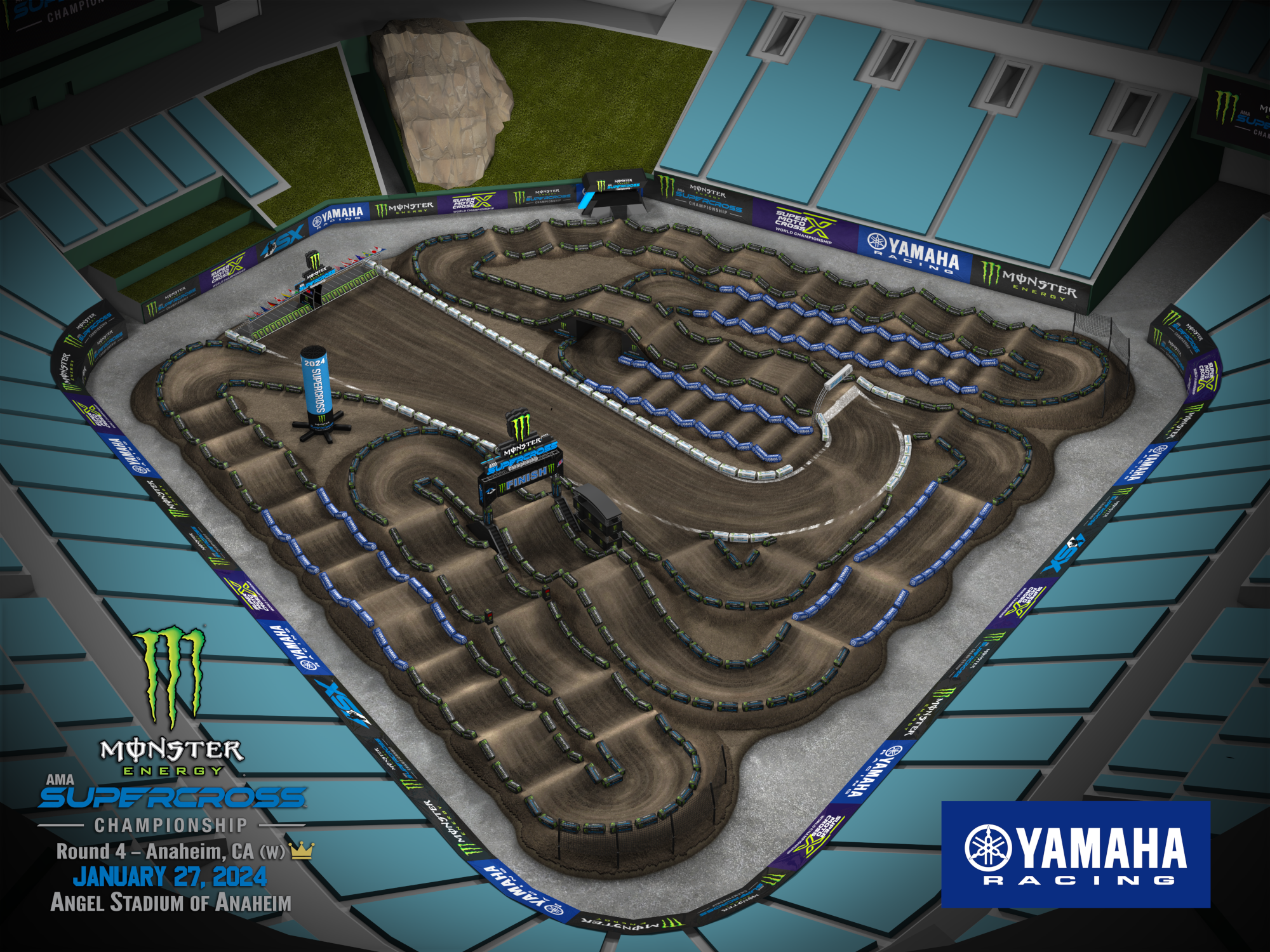 AMA Supercross 2024 Anaheim 2 Track Map2