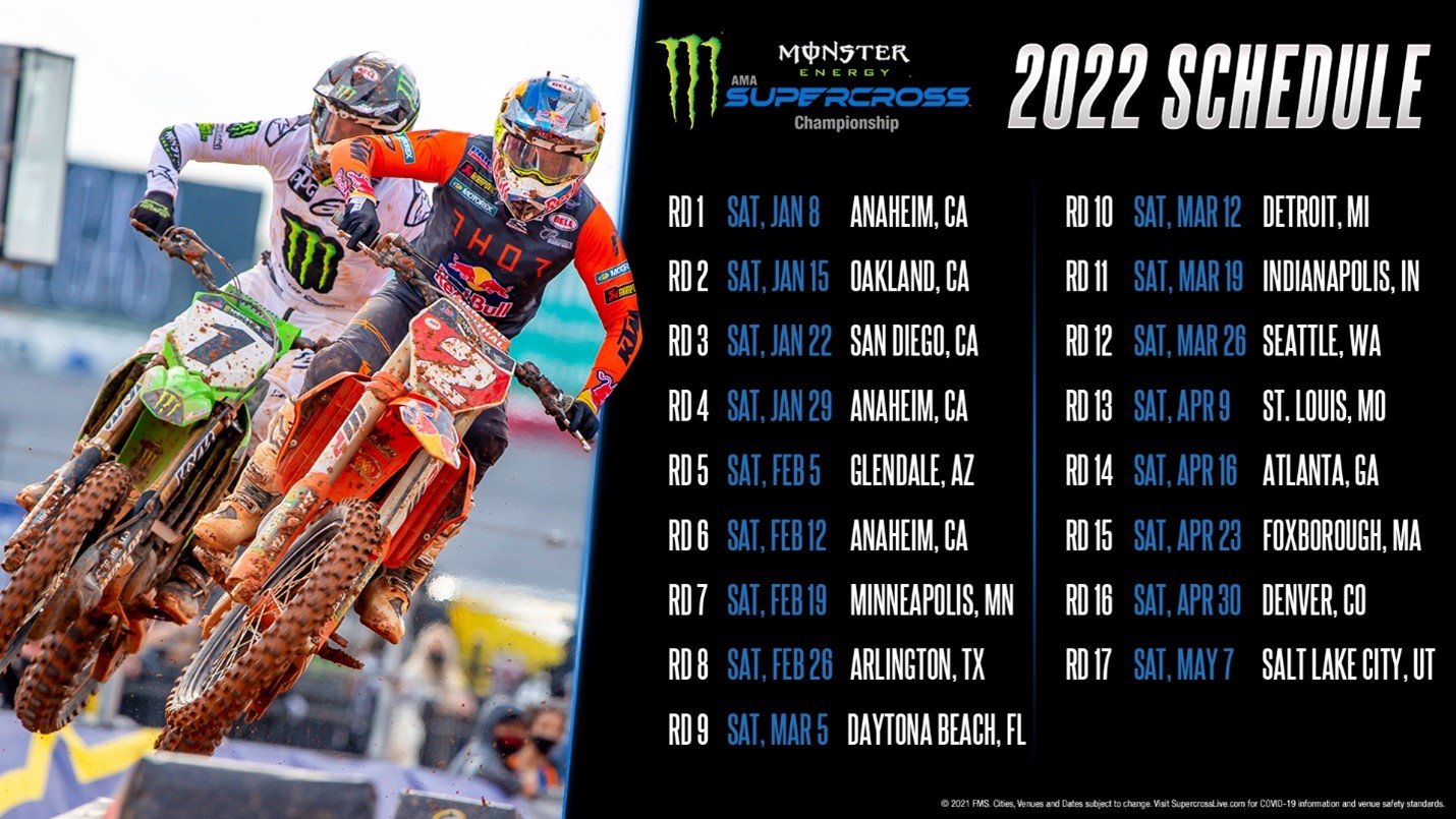 Supercross 2022 Schedule