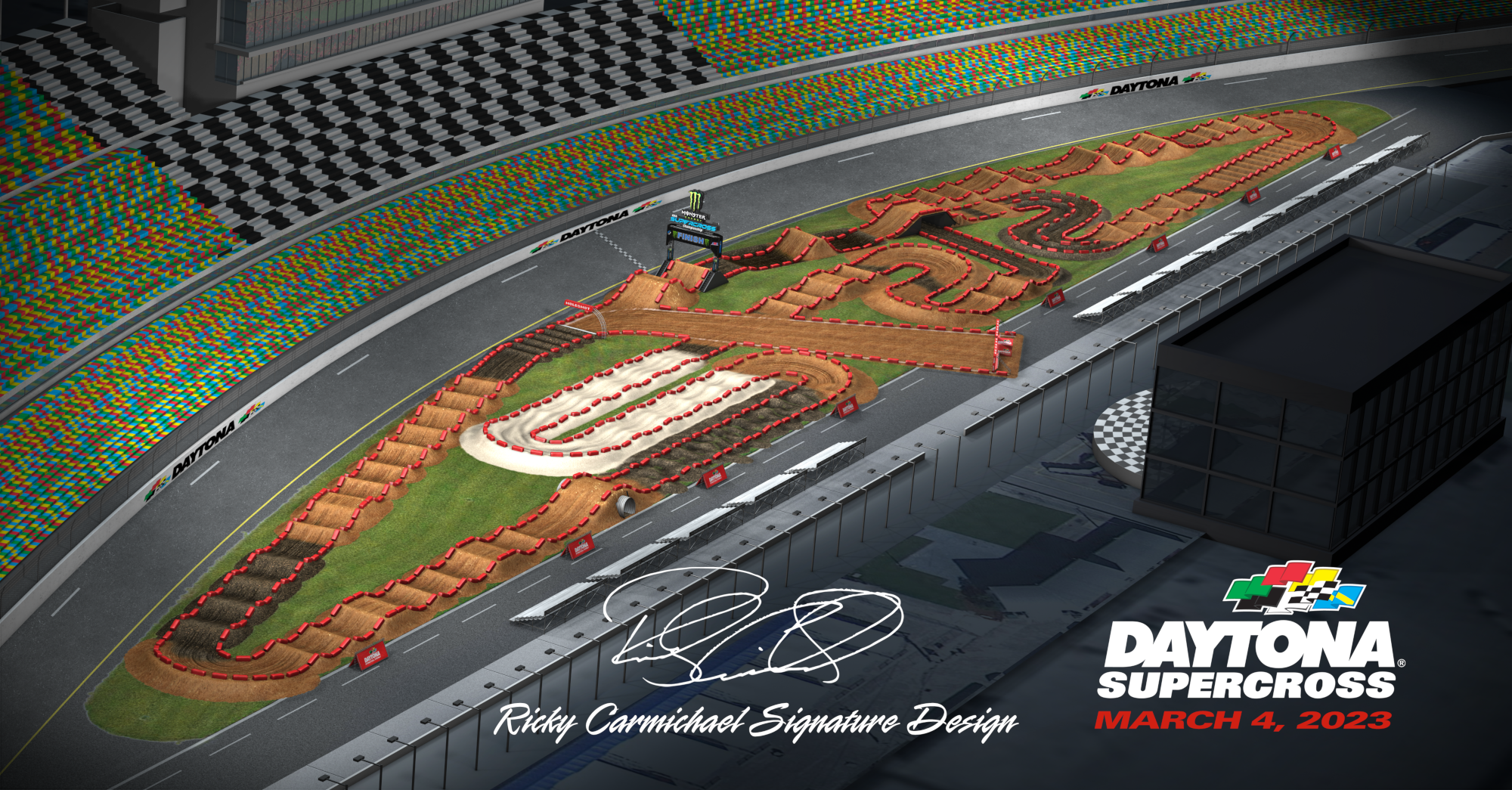 Daytona Supercross track map