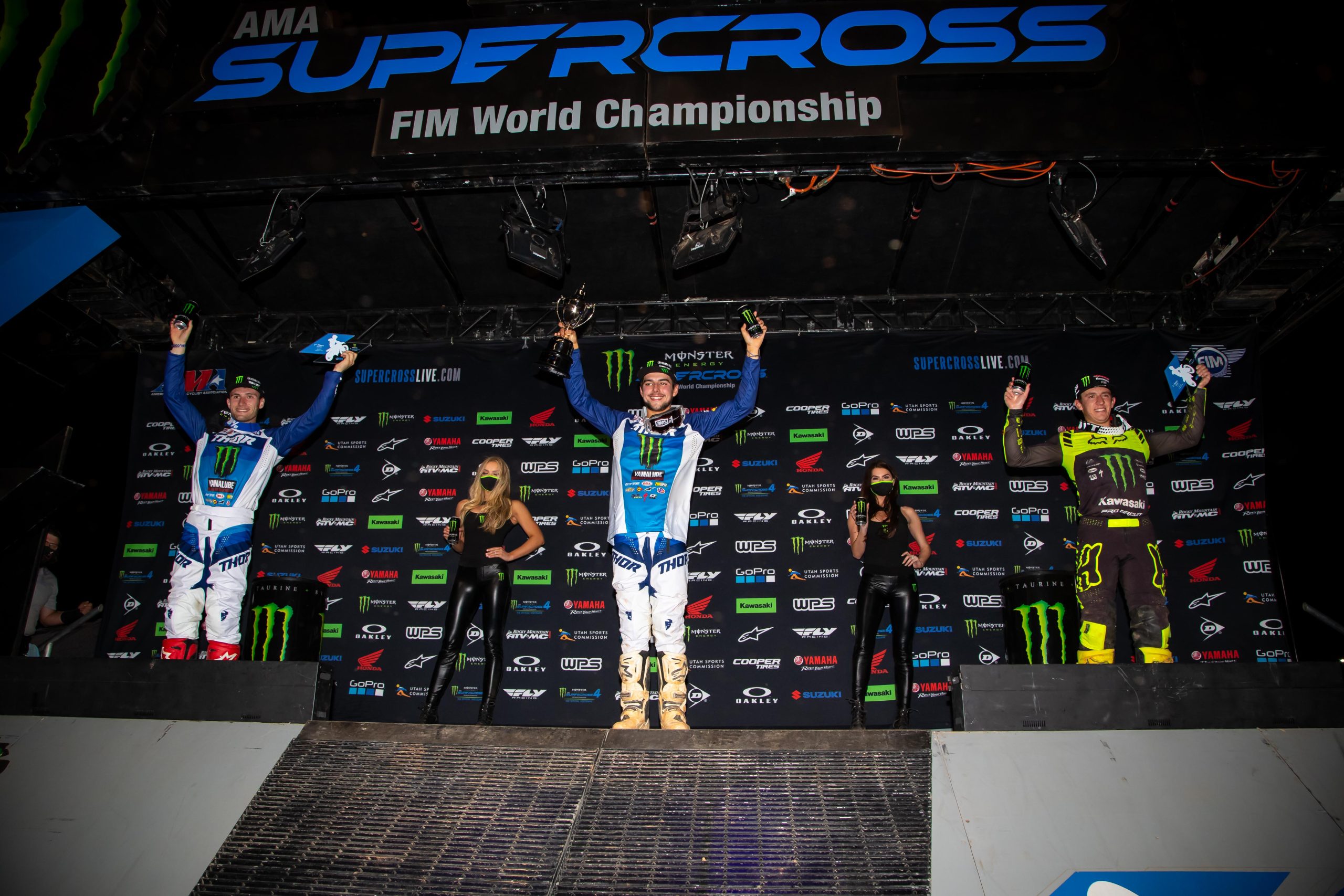 Round 15, 2021 250SX Class Podium