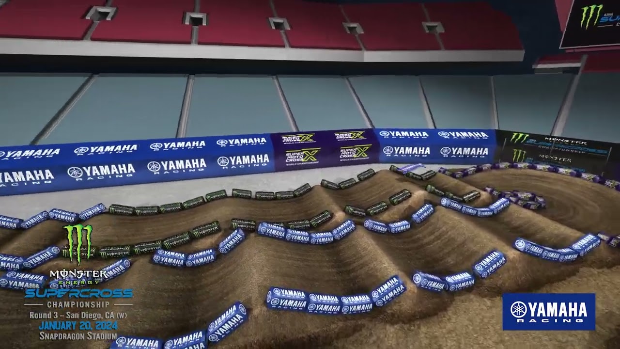 Screengrab of the Yamaha Animated Track Map for San Diego