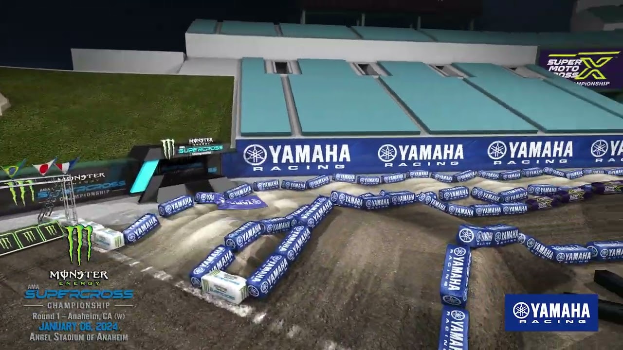 Screengrab of Anaheim animated track map