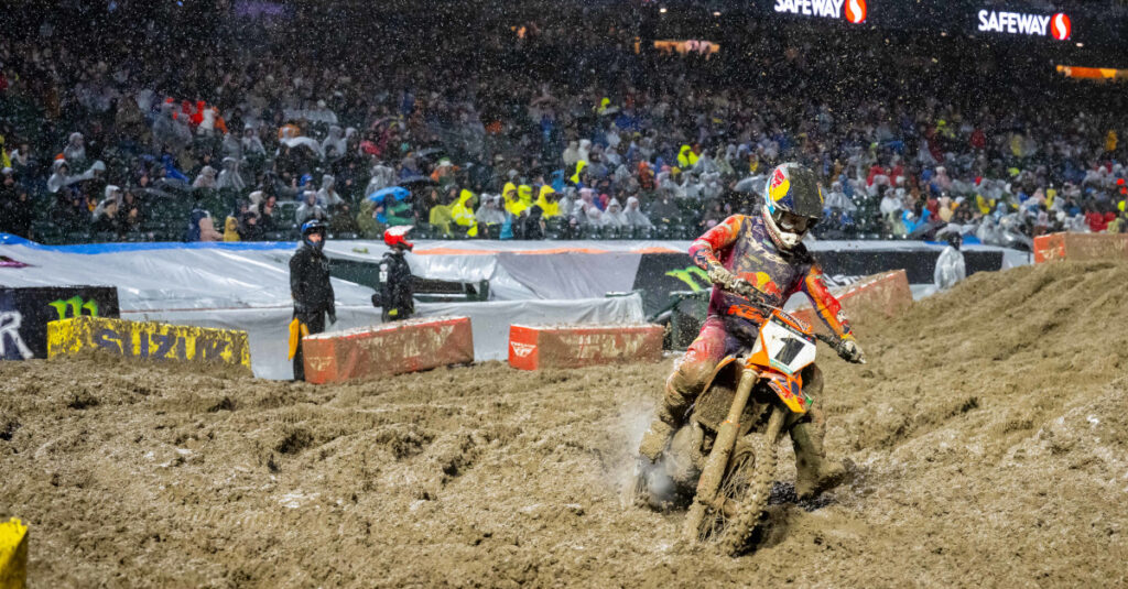 Chase Sexton – First Place – 450SX Class. Photo Credit: Feld Motor Sports, Inc.