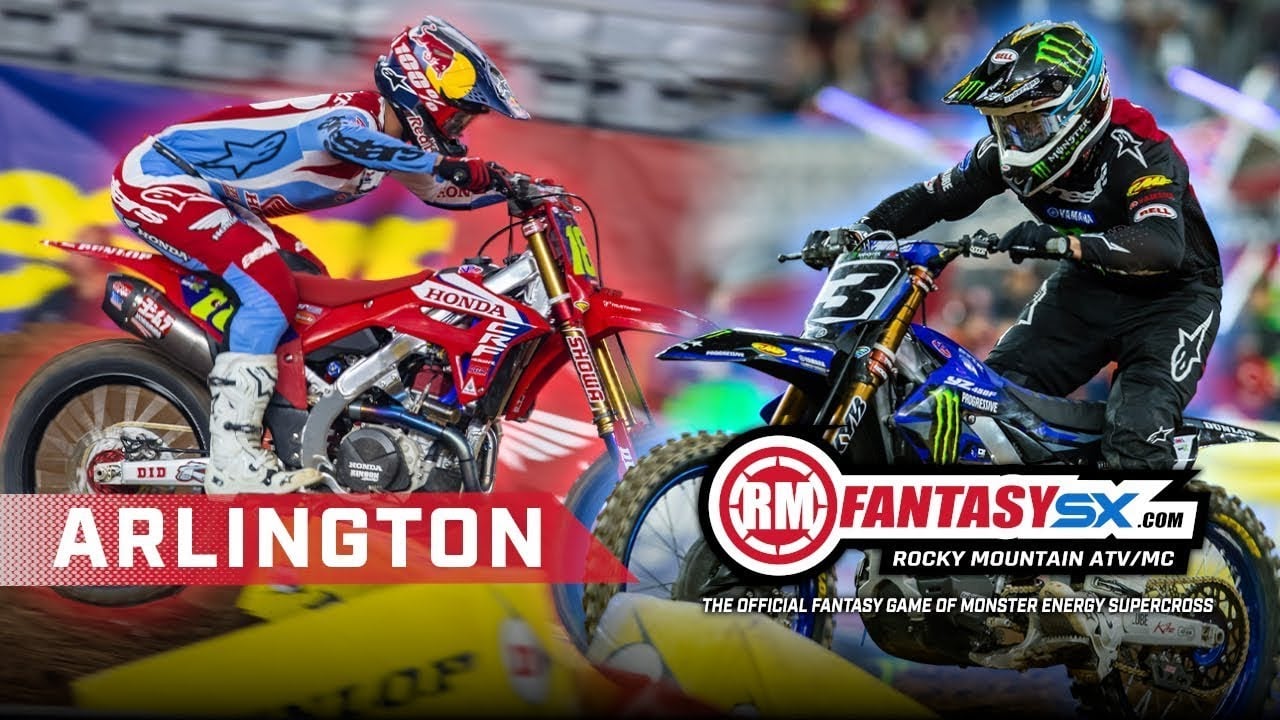 Graphic with images of Jett Lawrence and Eli Tomac