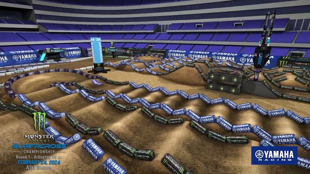 Screengrab of Arlington Yamaha animated track map