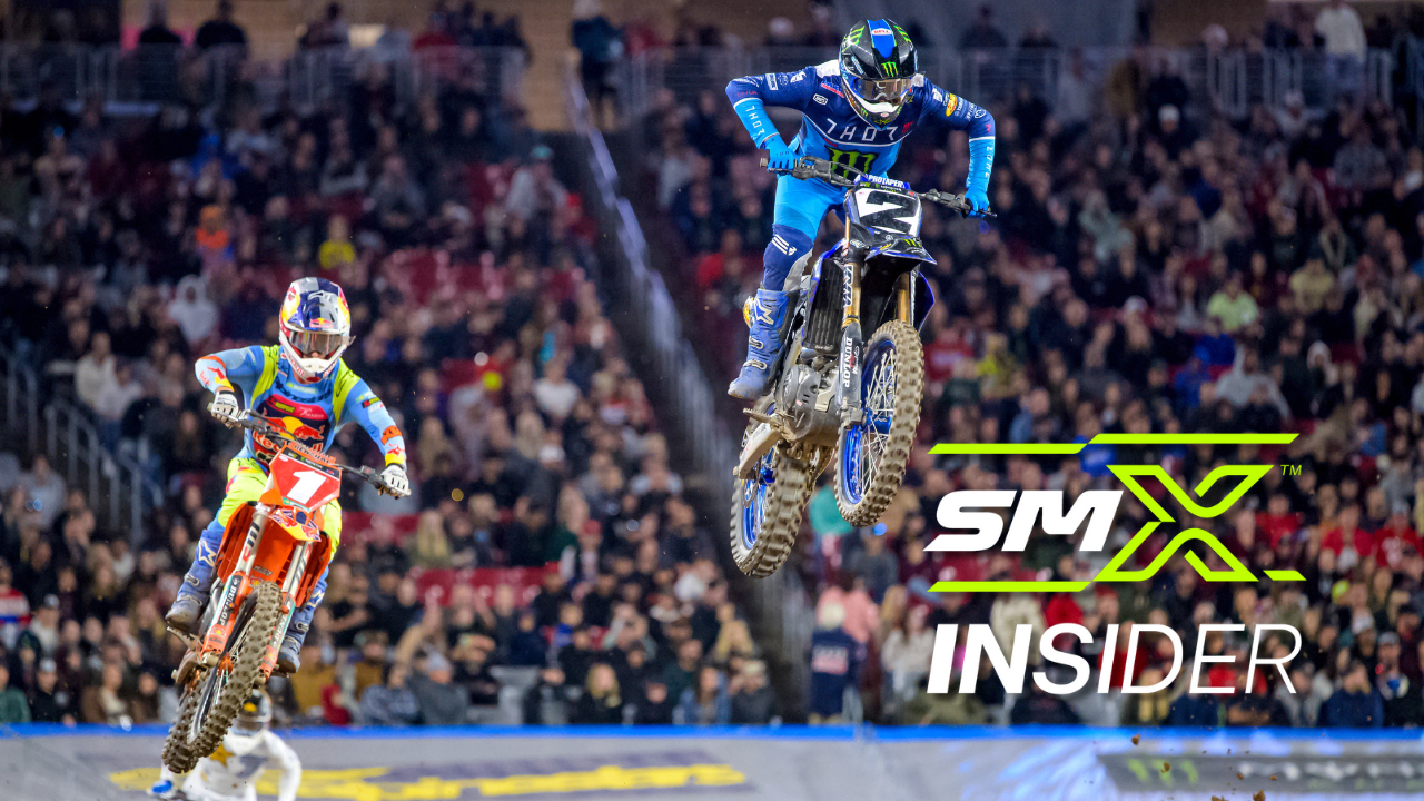 Photo of Cooper Webb and Chase Sexton with SMX Insider logo