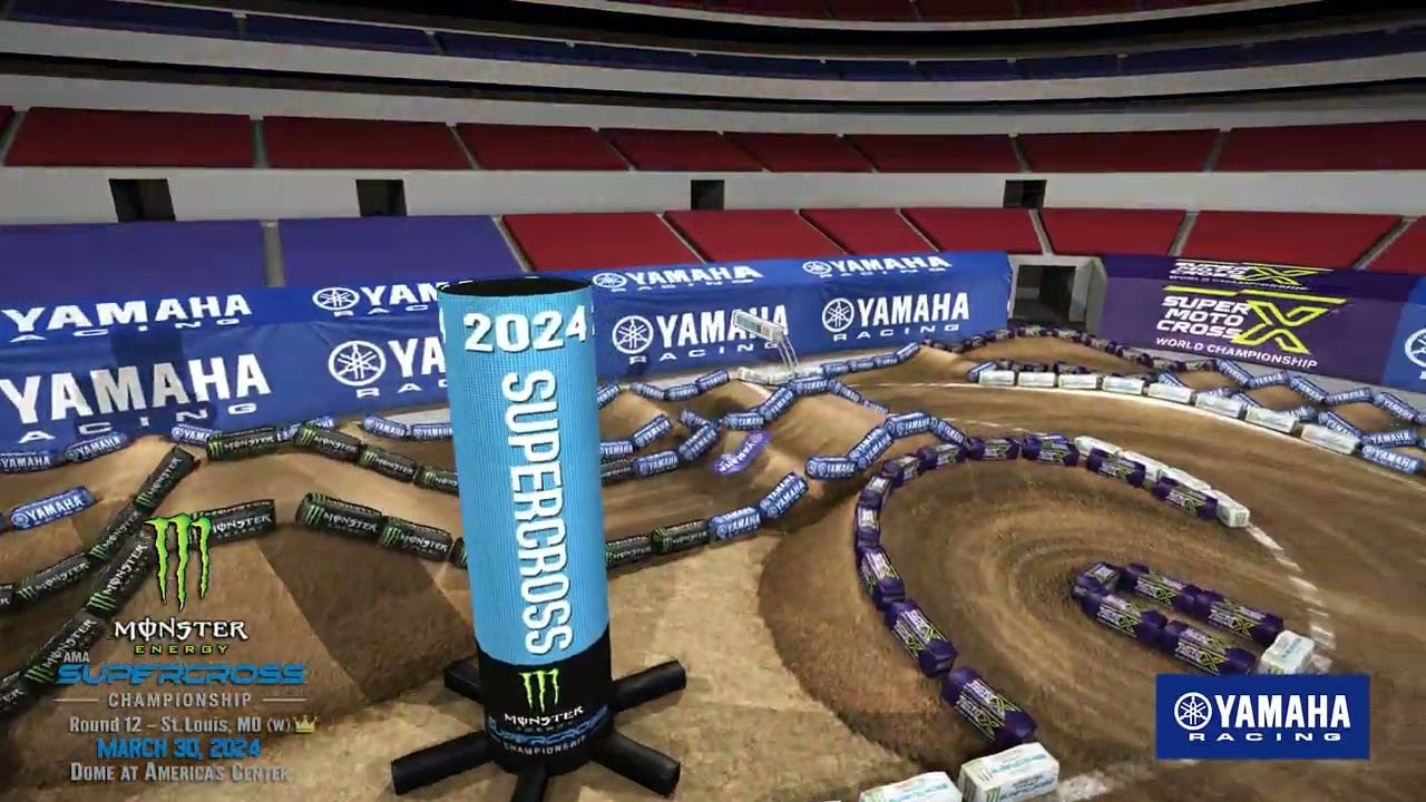 Screengrab of the Yamaha animated track map for St. Louis