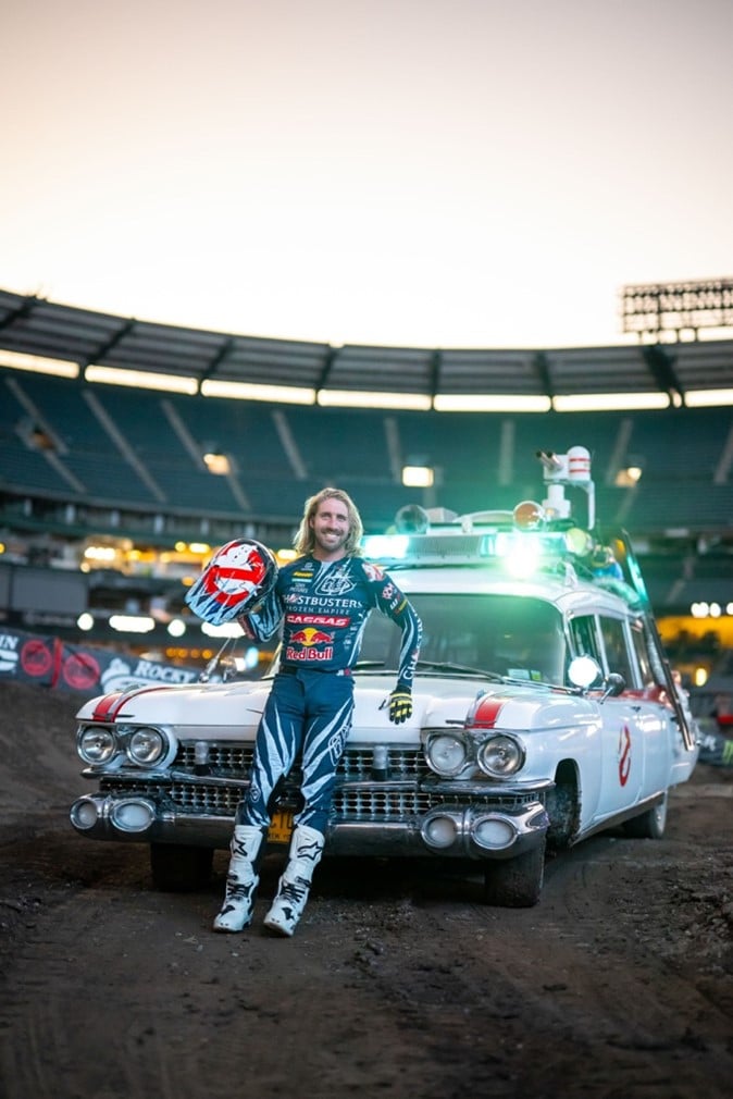 Justin Barcia with ECTO-1