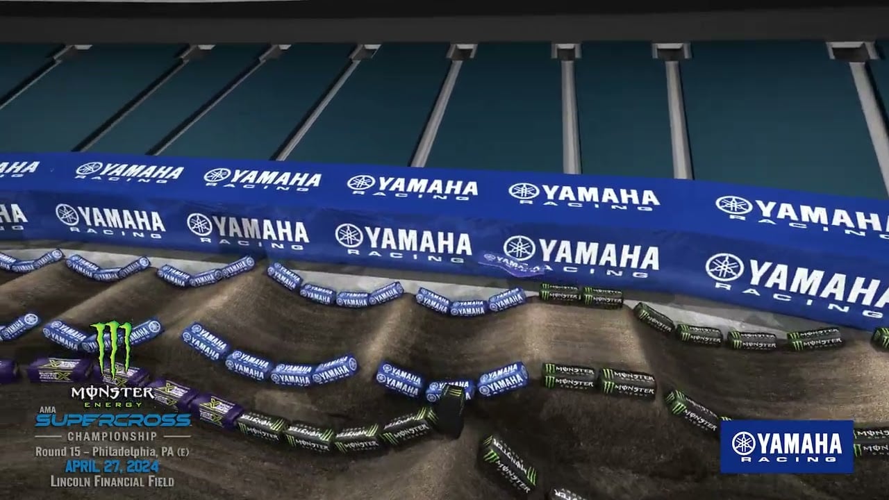 Screengrab of the Yamaha Animated Track Map for Philadelphia