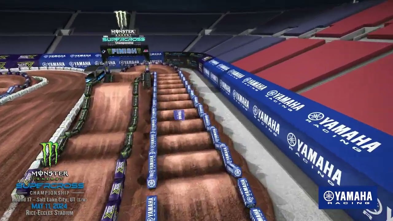 Screengrab from the Yamaha animated track map for Salt Lake City