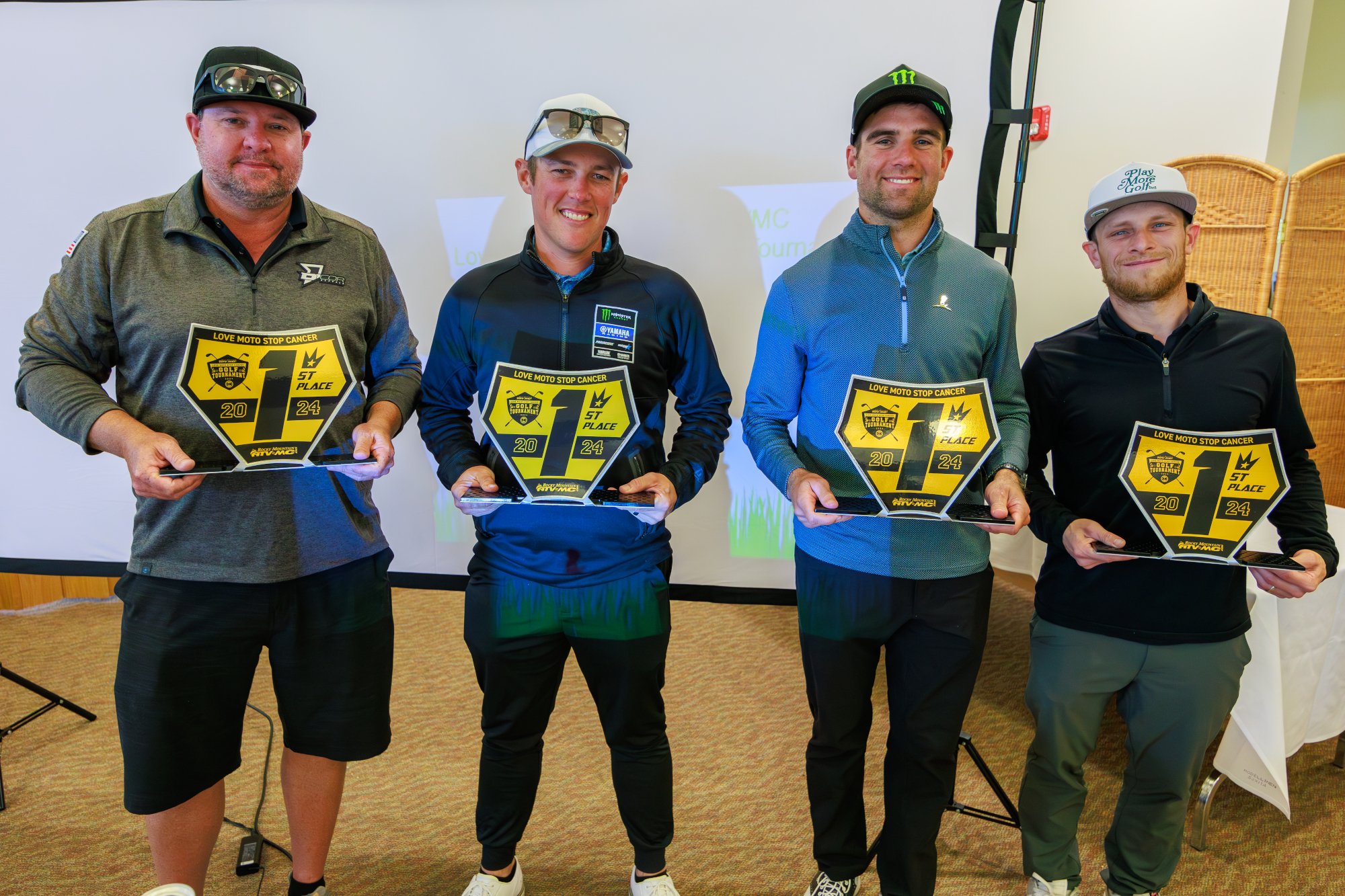 Team Yamaha – pictured left to right Danny Dobey, Jeremy Coker, Jordon Smith, and Jimmy Decotis. Photo Courtesy of Rocky Mountain ATV/MC.