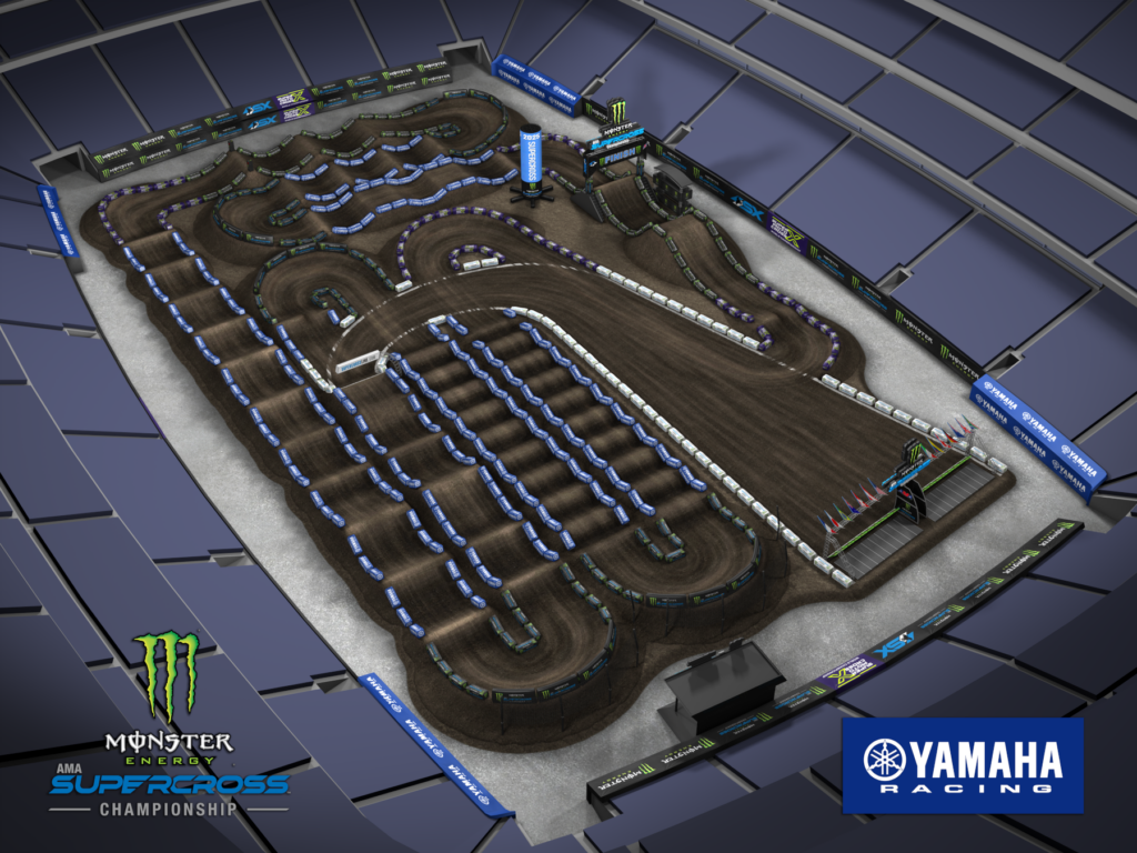 East Rutherford track map