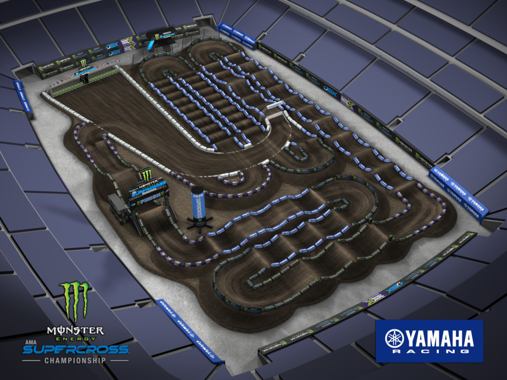 East Rutherford track map