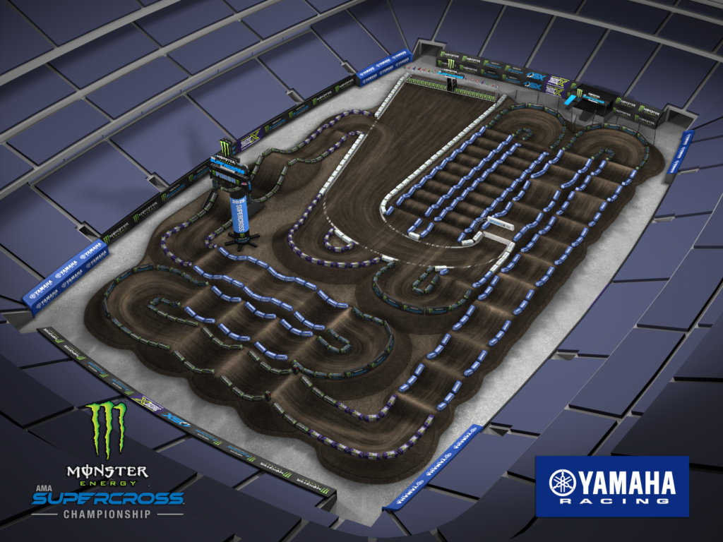 East Rutherford track map