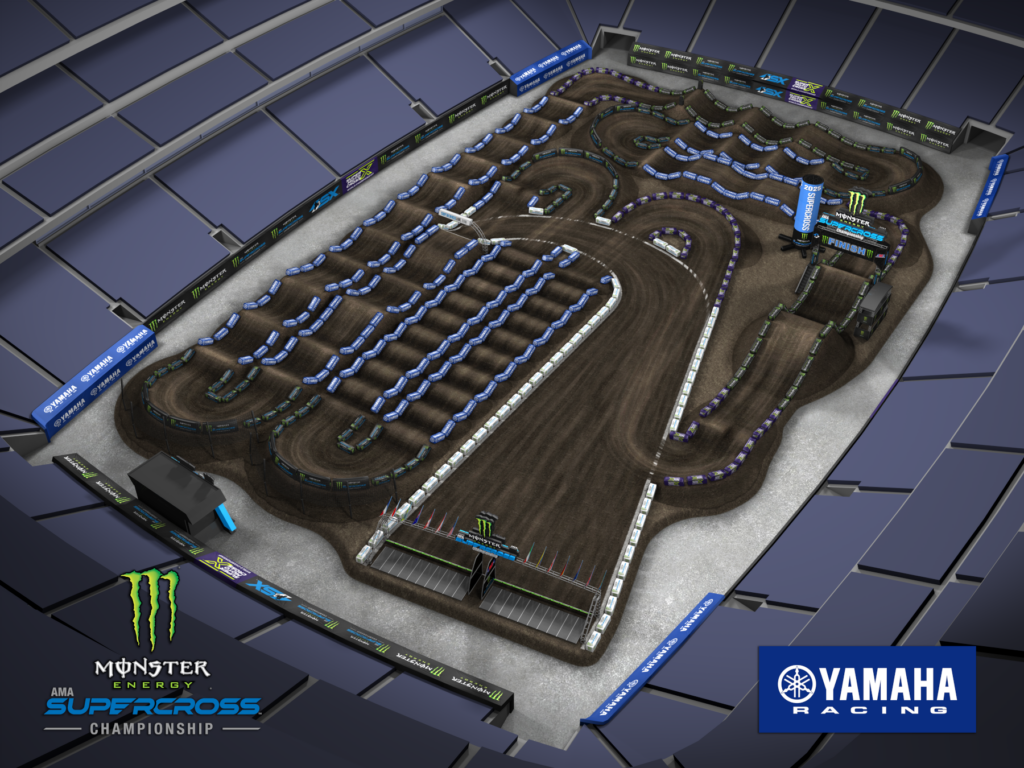 East Rutherford track map