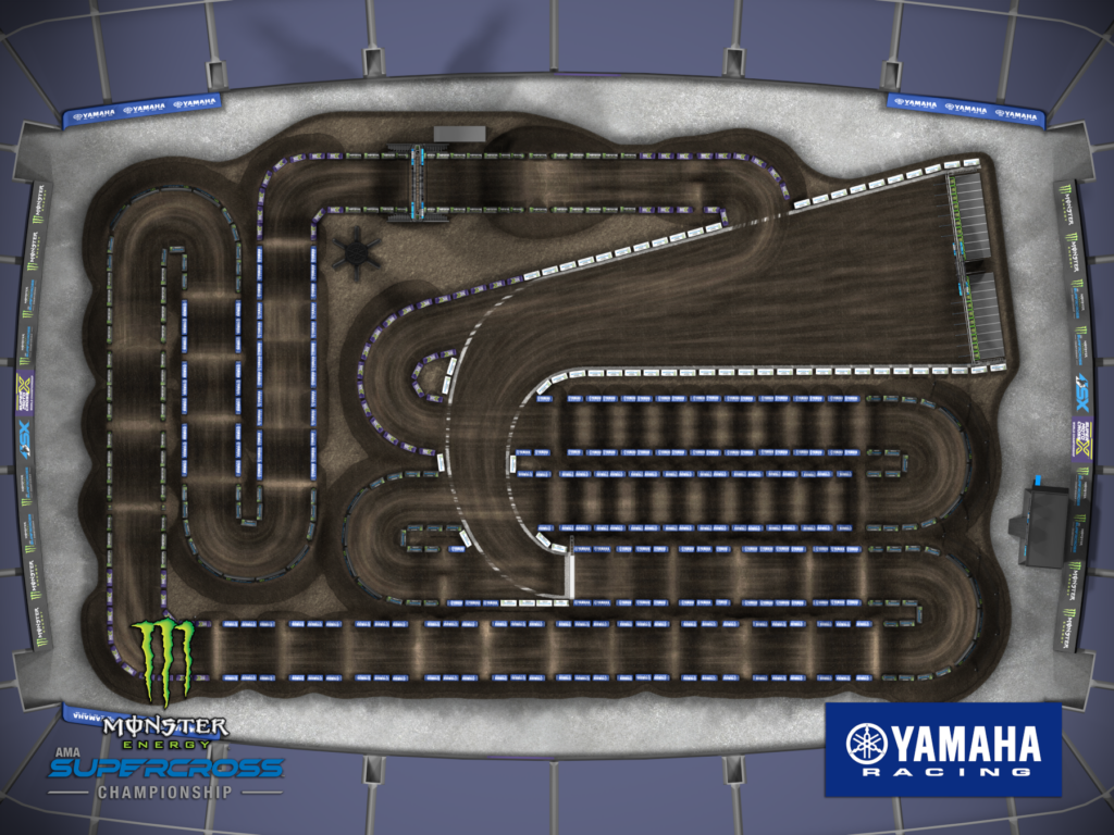 East Rutherford track map