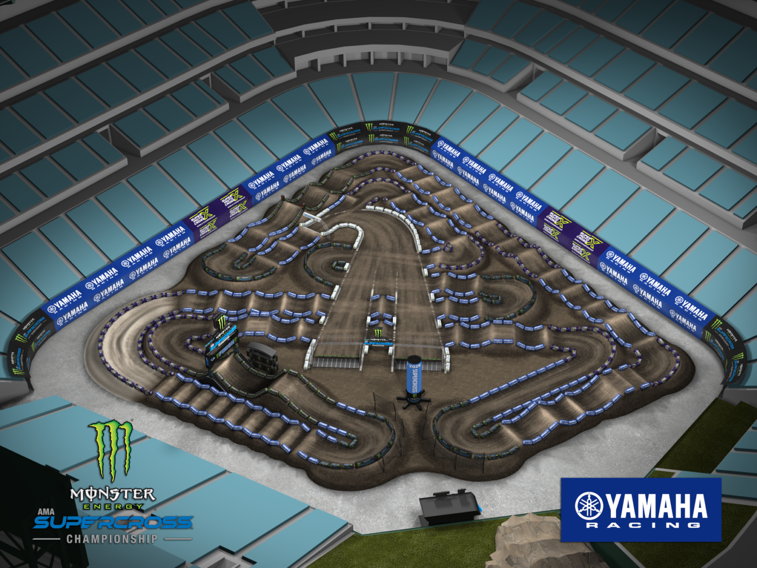 2025 Monster Energy Supercross Track Maps Monster Energy AMA Supercross