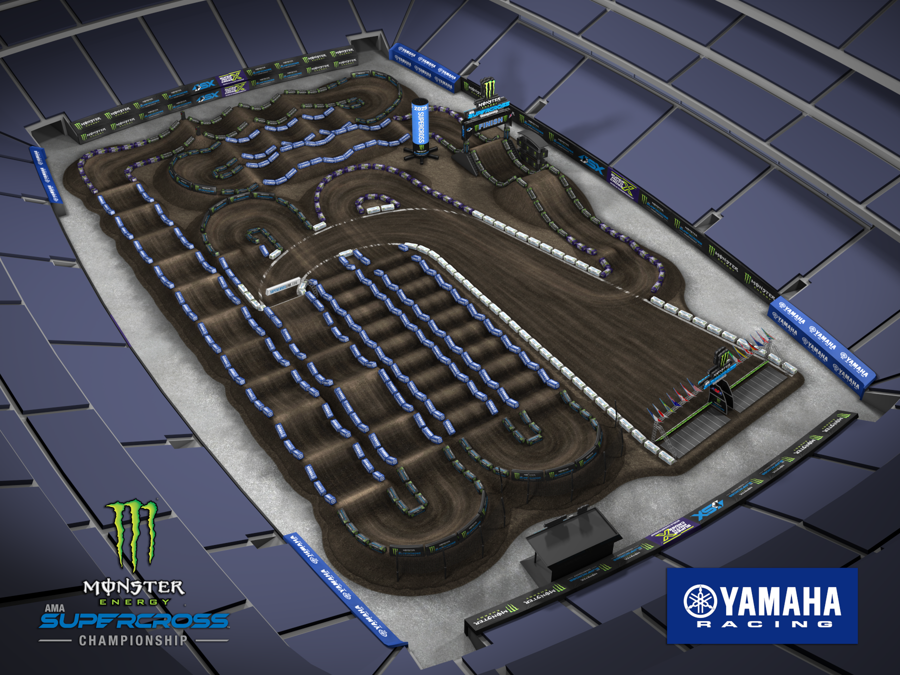 AMA Supercross 2025 East Rutherford Track Map2