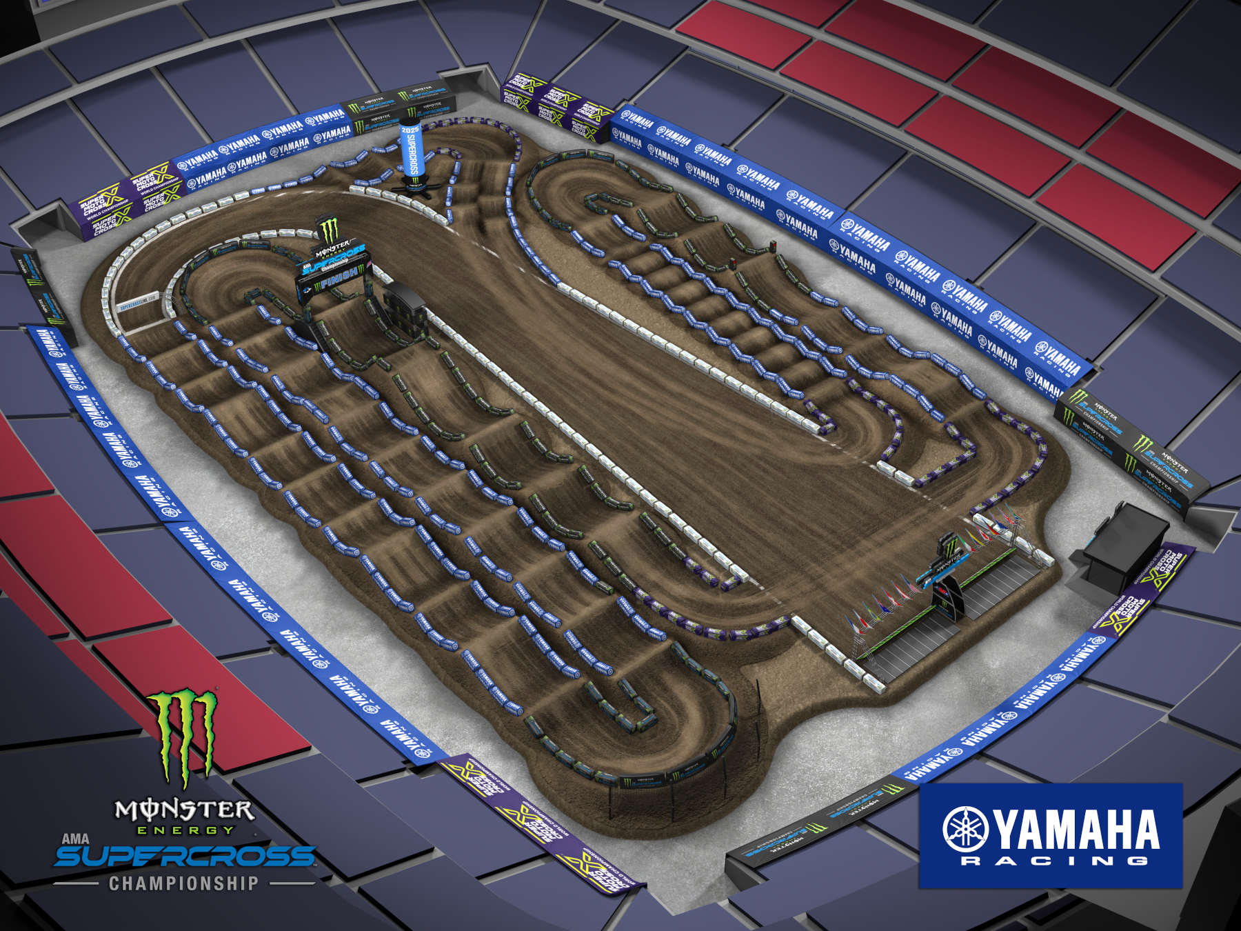 AMA Supercross 2025 Foxborough Track Map2