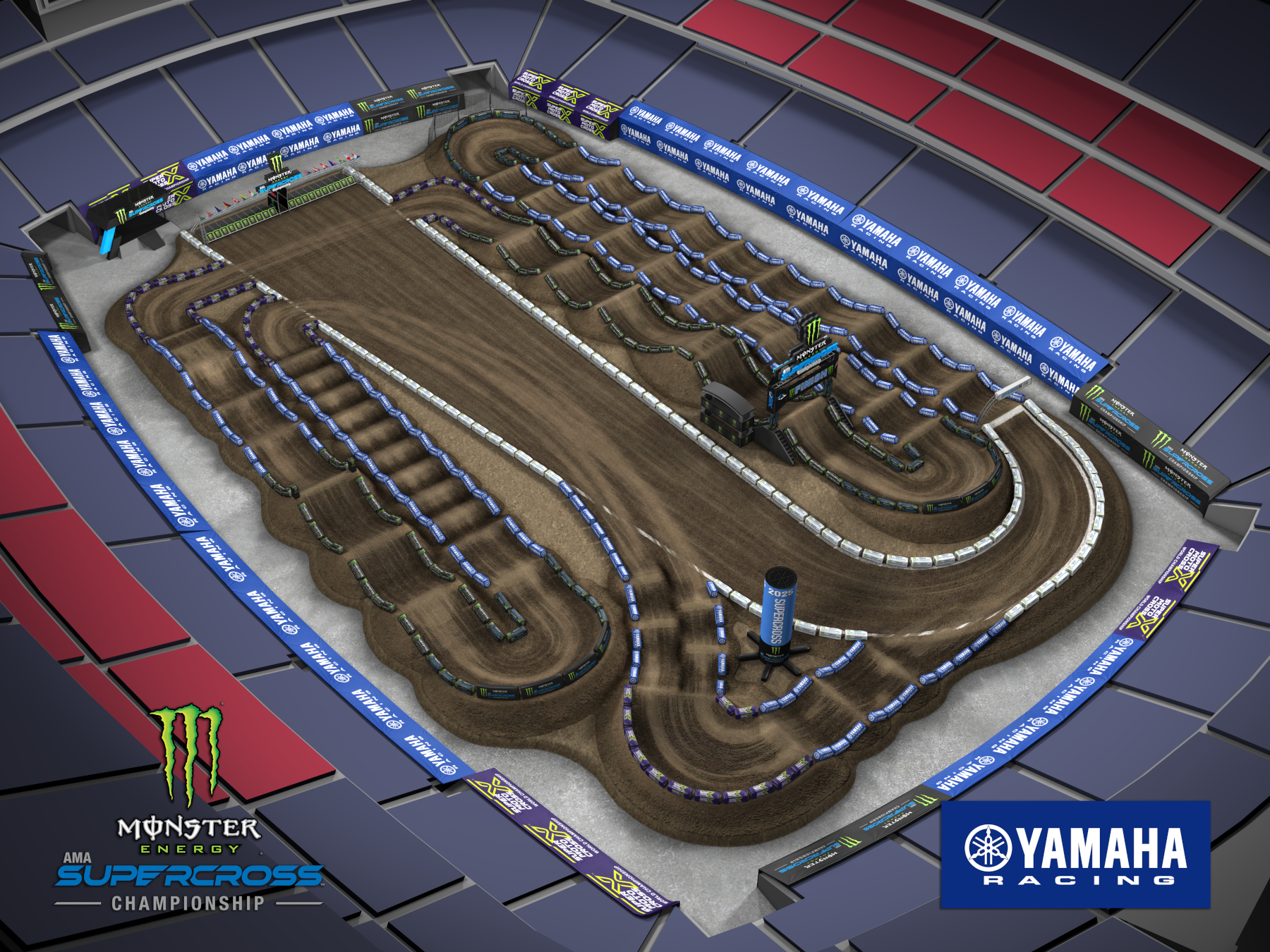 AMA Supercross 2025 Foxborough Track Map1