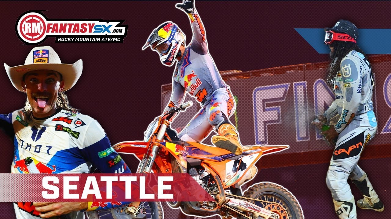 Graphic with the podium finishers from Birmingham - Sexton, Stewart and Plessinger