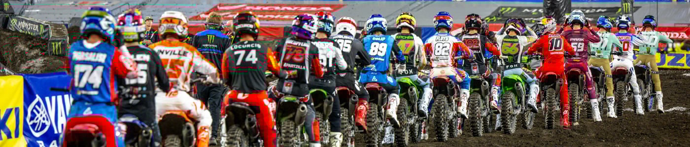 Photo of various Supercross riders
