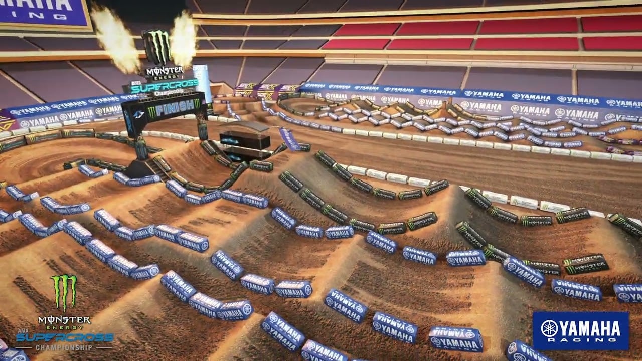 Screengrab from the Yamaha animated track map for Foxborough