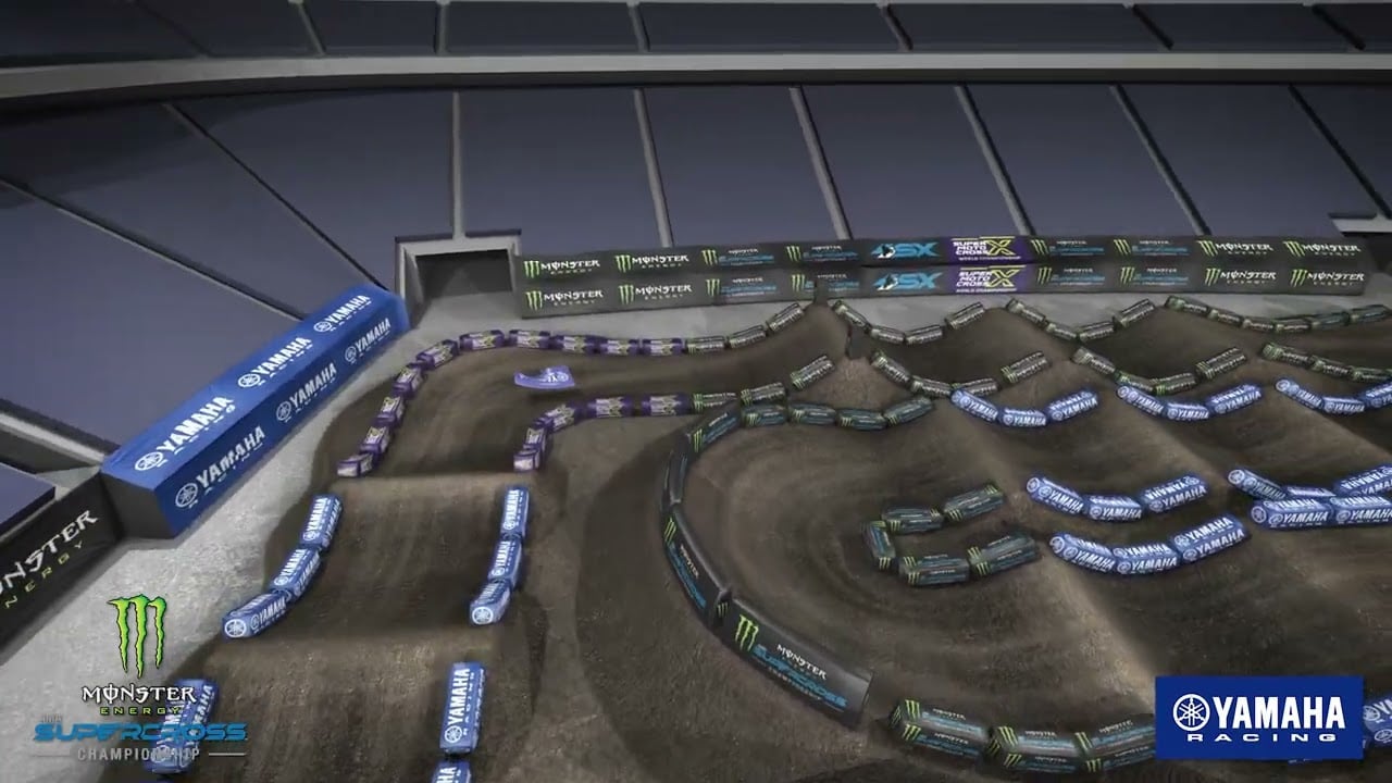 Screengrab of the Yamaha animated track map