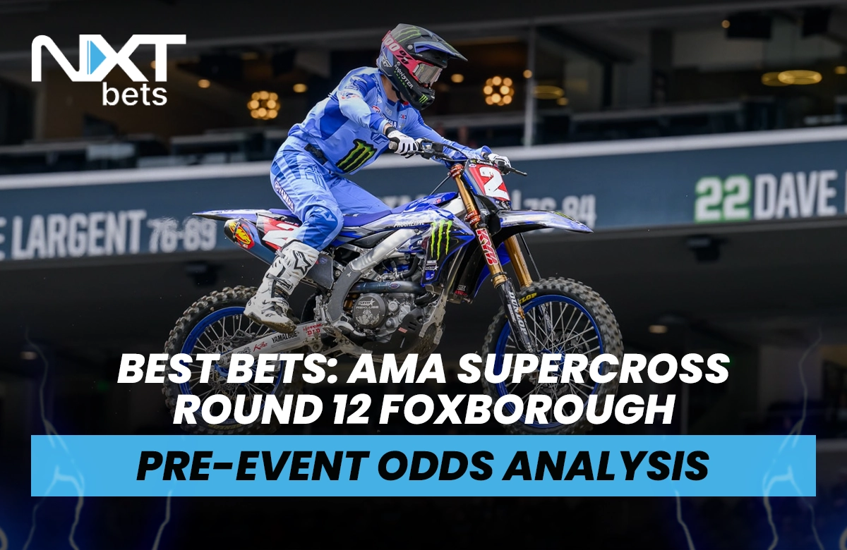 Graphic of Cooper Webb with caption: Best Best: AMA Supercross Round 12 Foxborough - Pre-event Odds Analysis