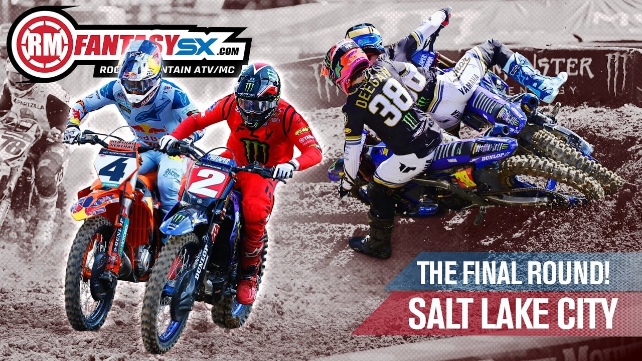 Graphic with photos of Chase Sexton, Cooper Webb, Haiden Deegan and Cole Davies