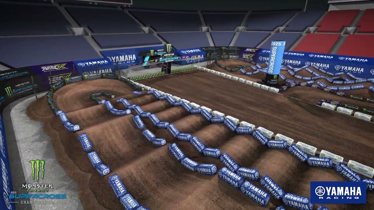 Screengrab from the Yamaha animated track map