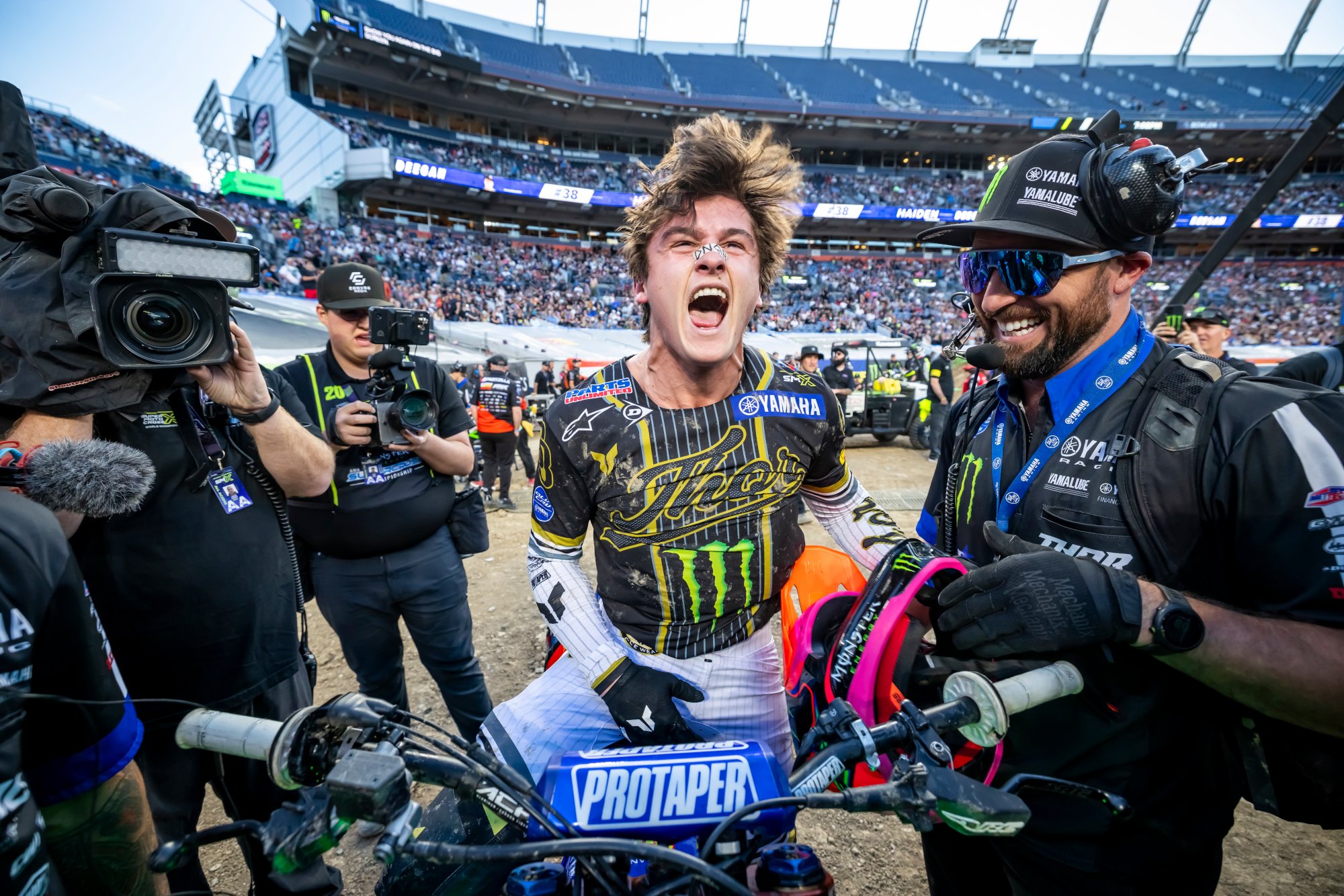 Haiden Deegan celebration
