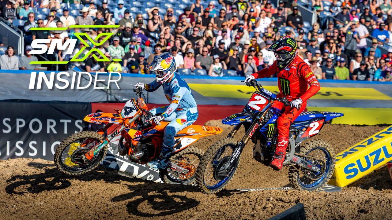 Photo of Chase Sexton and Cooper Webb with SMX Insider logo