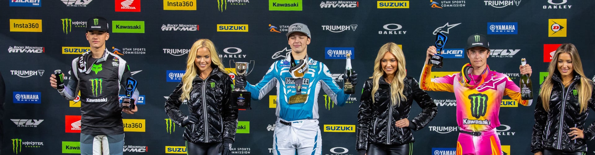 SMX Next Riders on the podium