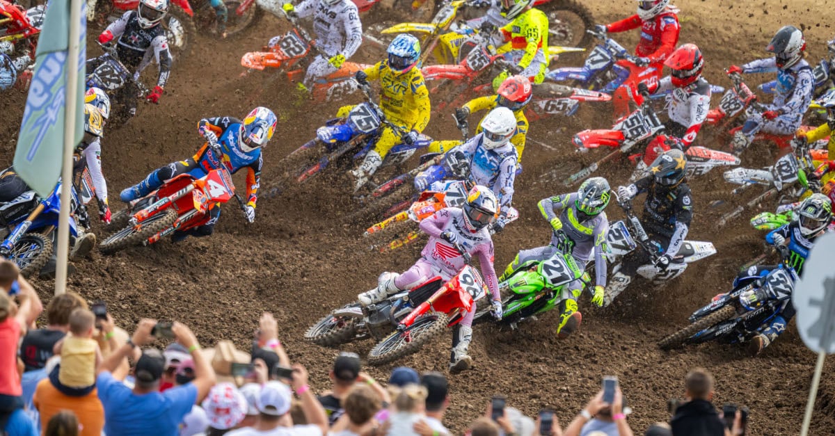 Pro Motocross race start from Ironman