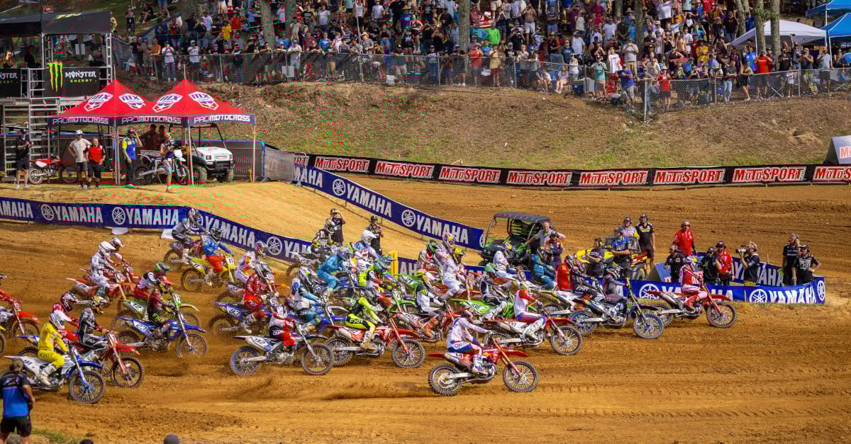 2024 Pro Motocross race start at Budds Creek.