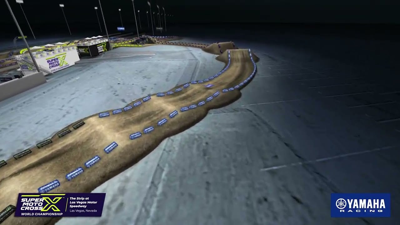 Screengrab of the Yamaha animated track map