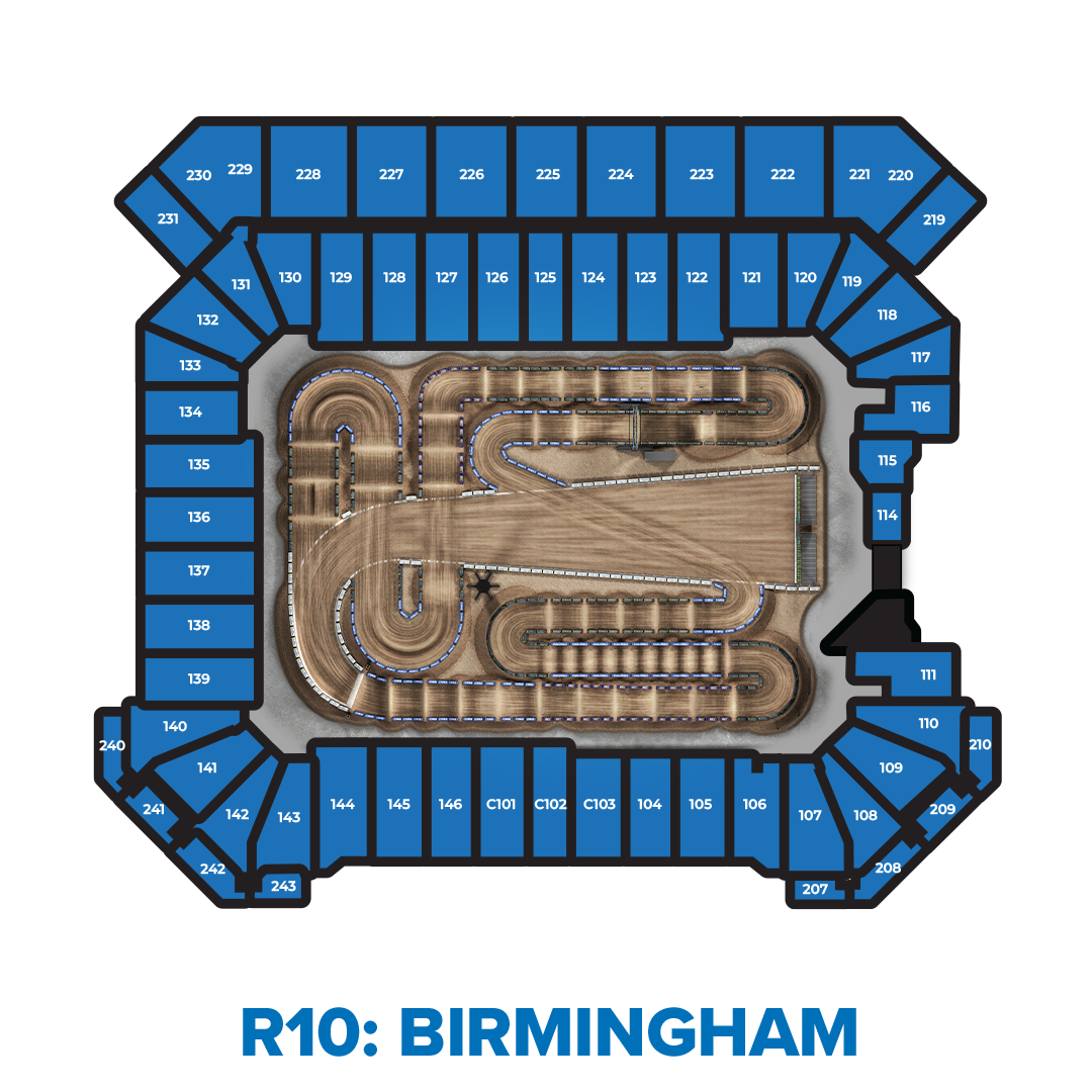Graphic of an aerial view of the seating map