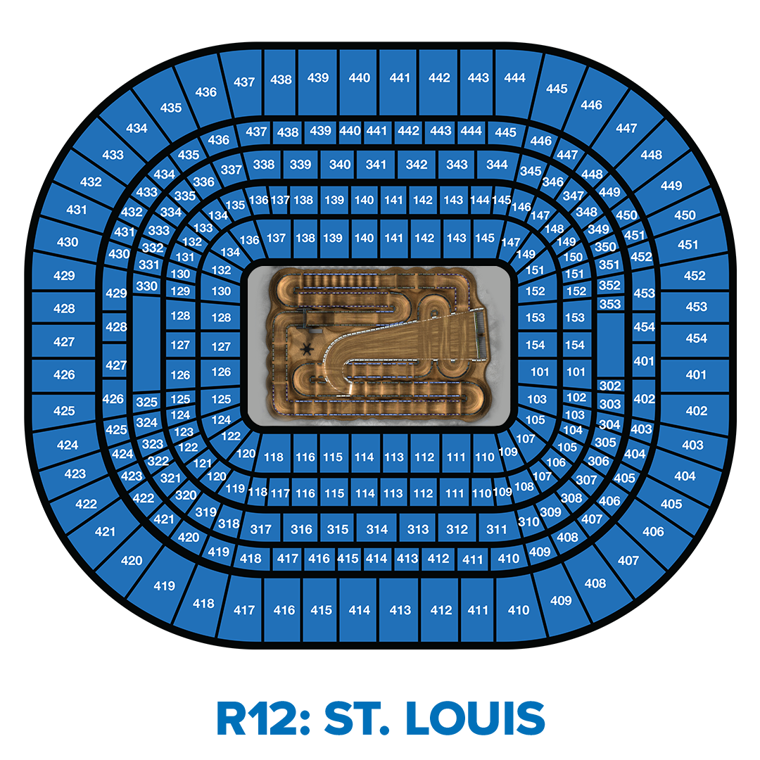 Graphic of an aerial view of the seating map
