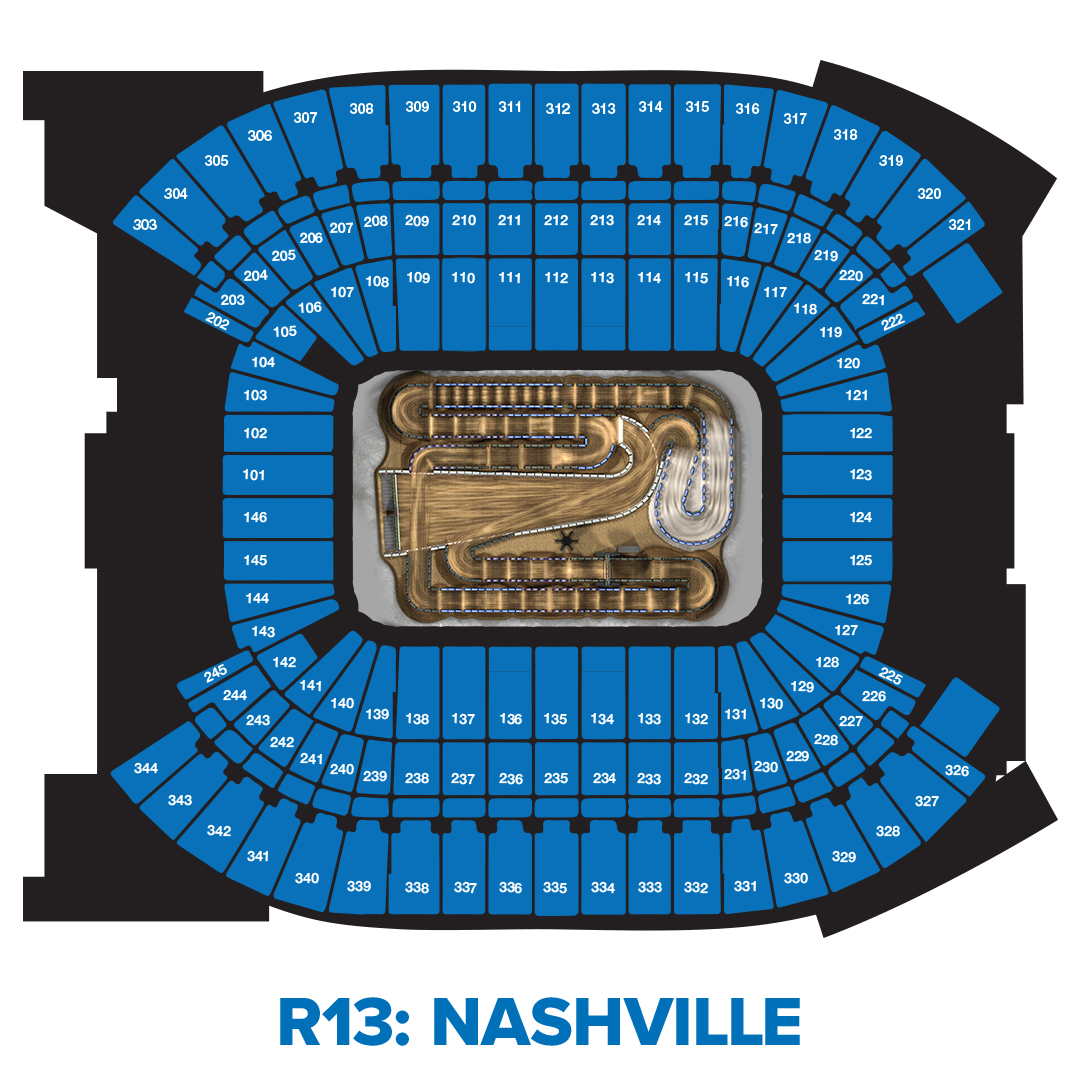 Graphic of an aerial view of the seating map