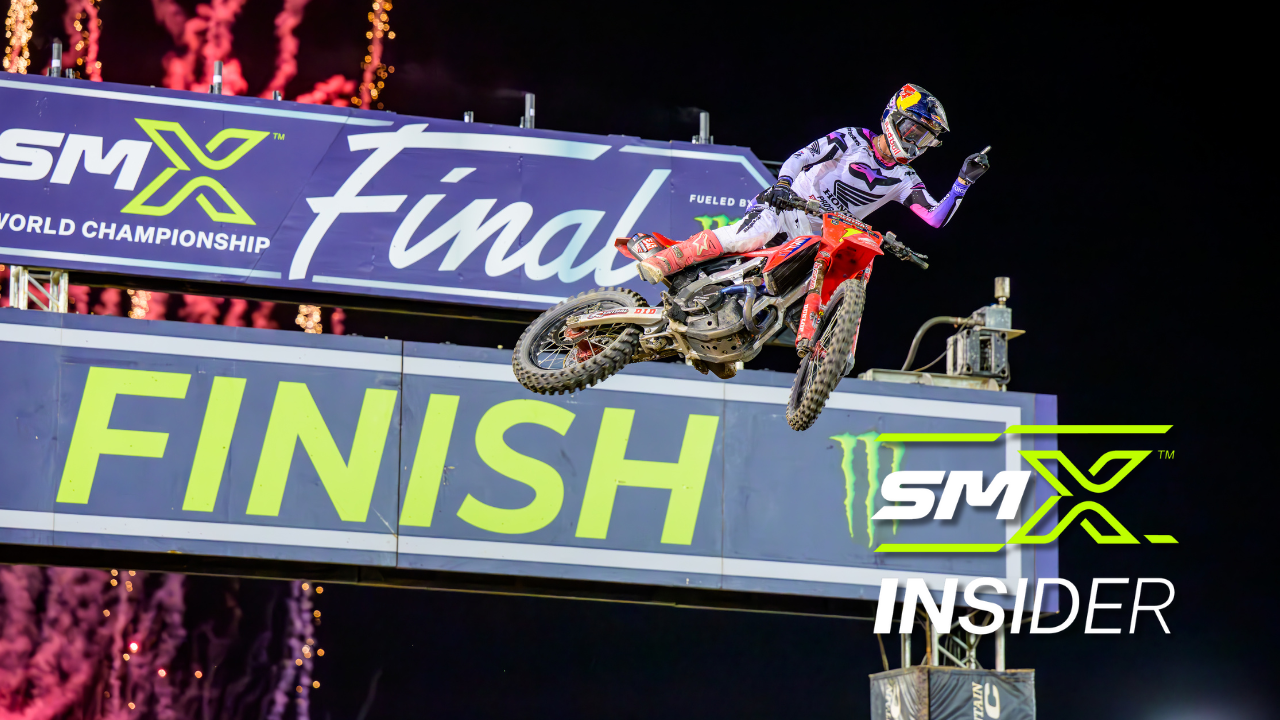 Photo of Jett Lawrence winning with SMX Insider logo