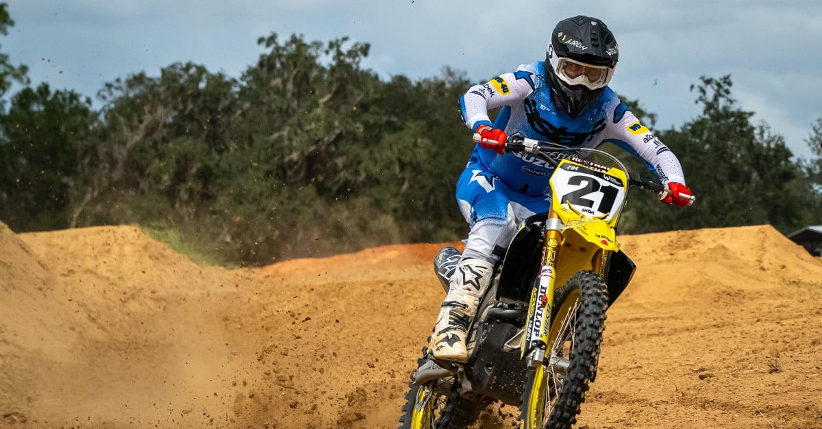 Jason Anderson on a Suzuki