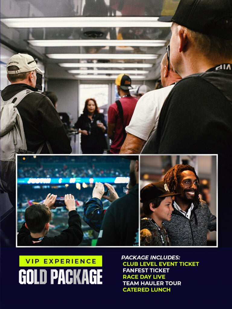VIP Experience - Gold Package - includes club level event tickets, Fanfest ticket, Race Day Live, Team Hauler Tour, Catered Lunch