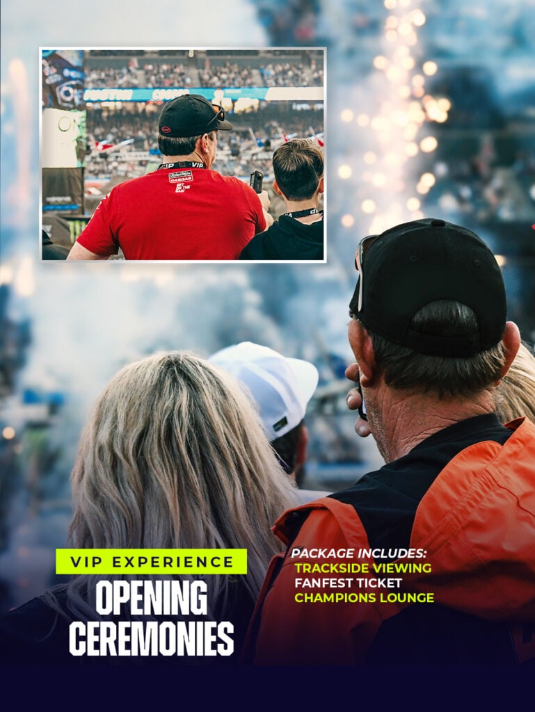 VIP Experience: Opening ceremonies - package includes: Trackside viewing, FanFest ticket, champions lounge