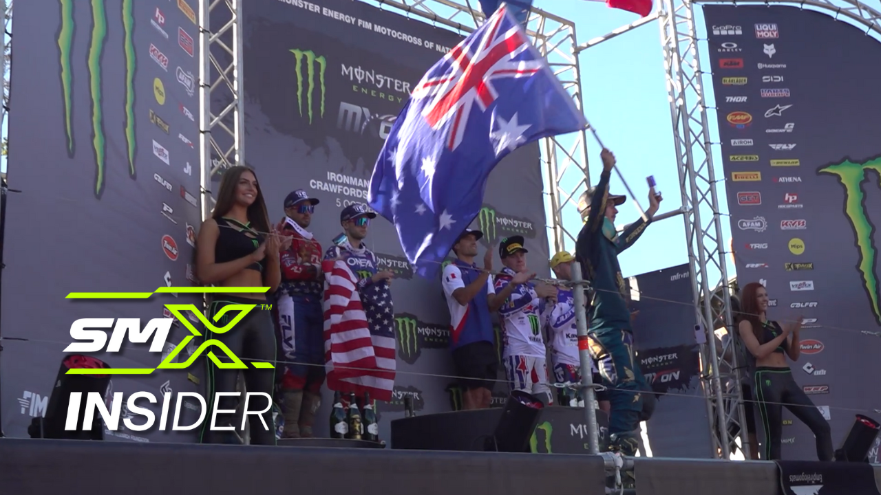 Team Australia celebrates its win with the SMX Insider logo