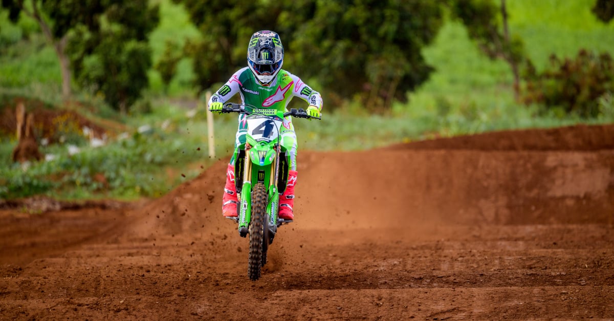 Chase Sexton on a Kawasaki